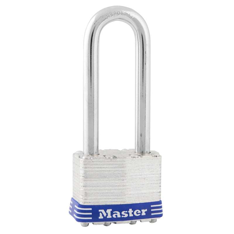 Master Lock 1-3/4in Wide Laminated Steel Pin Tumbler Padlock 2-1/2in Shackle 1DLJ