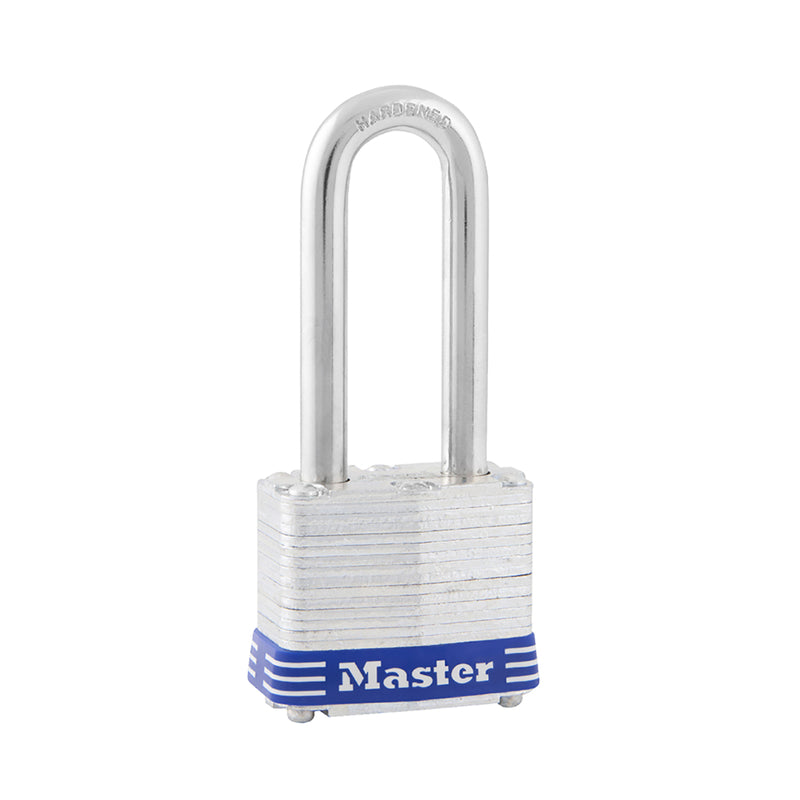 Master Lock 1-9/16in Wide Laminated Steel Pin Tumbler Padlock 2in Shackle 3DLH