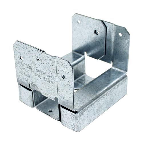 Simpson Strong-Tie 4 in. x 4 in. 16 Ga. Galvanized Steel Standoff Post Base ABA44Z - Box of 20