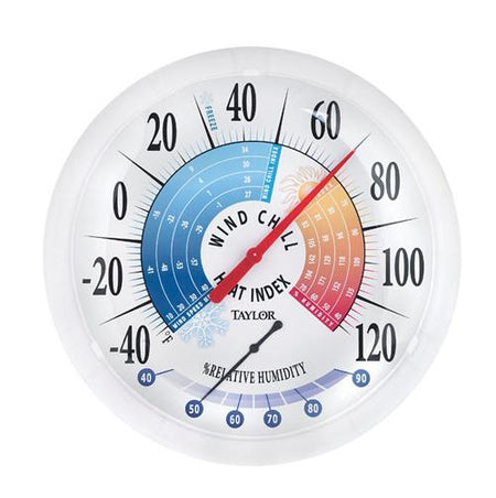 Taylor 6751 Thermometer with Hygrometer, Wind Chill and Heat Index