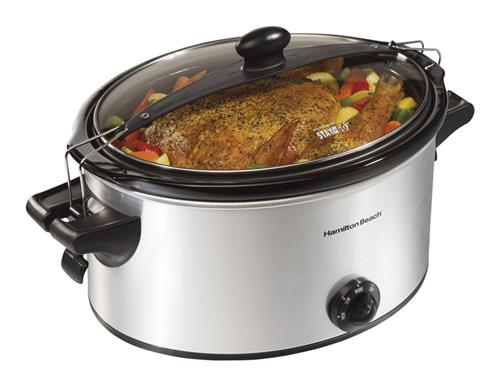 Hamilton Beach Stay or Go 6 Quart Stainless Steel Slow Cooker 33262