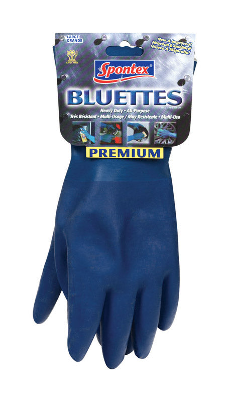 Spontex Bluettes Neoprene Gloves Blue Large 19005ZQK