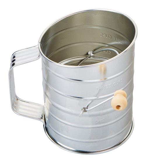 Good Cook 3 Cup Tin Sifter with Crank 24302