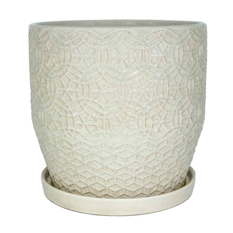 Trendspot Rivage Ceramic Planter White – TheGardenStore.com