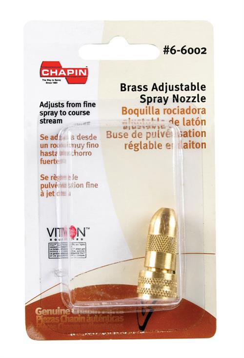 Chapin 6-6002 Brass Adjustable Spray Nozzle