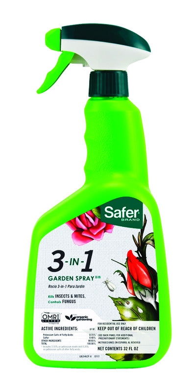 Safer Brand 3-in-1 Garden Spray 32 oz RTU 5452
