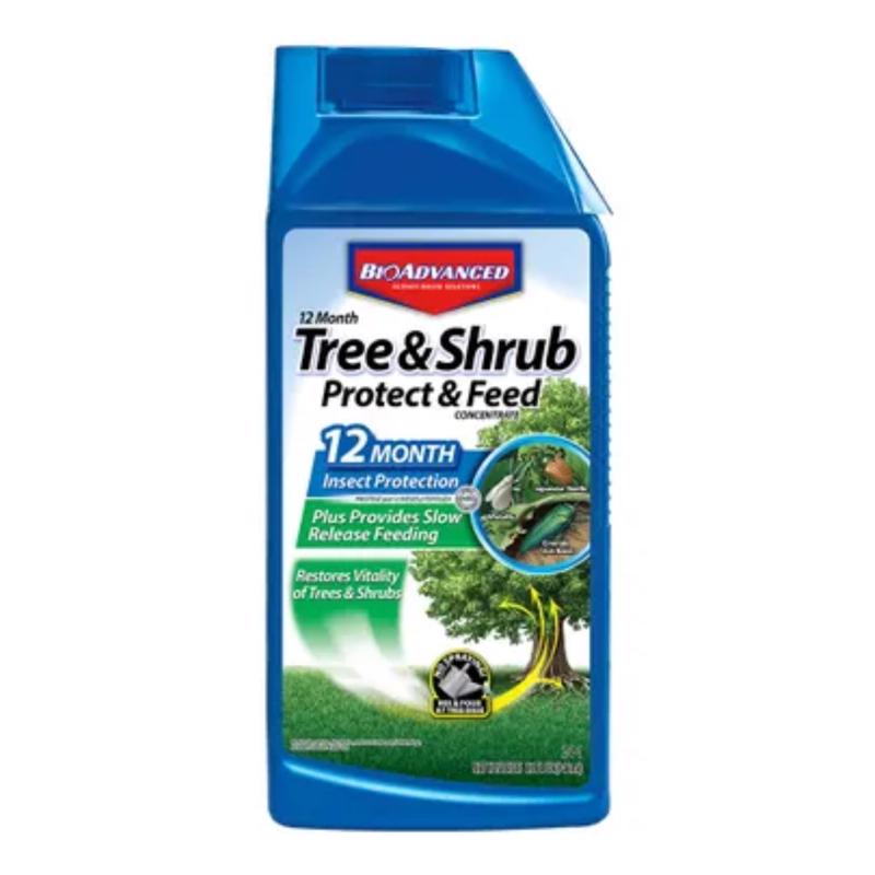 Bayer Advanced 701810A 12 Month Tree & Shrub Protect & Feed 32 Oz Concentrate