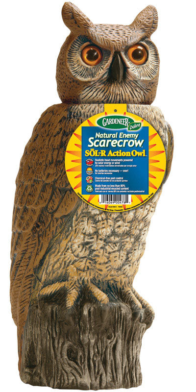 Gardeneer Natural Enemy Scarecrow 18" SOL-R Action Owl SRHO-4