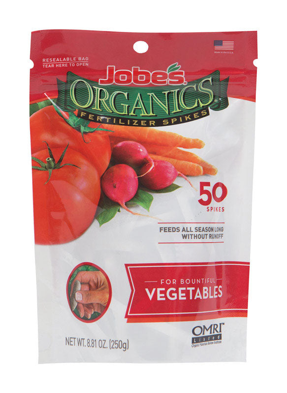 Jobe's Organic Spikes Vegetables Root Feeder 50-Pack 06028