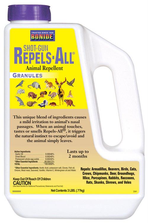 Bonide 2361 Repels-All Animal Repellent Granules 3 Lbs