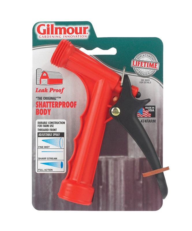 Gilmour Continuous Plastic Threaded Front Hose Nozzle 1065663