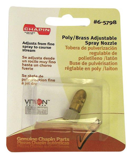 Chapin 6-5798 Poly/Brass Adjustable Spray Nozzle