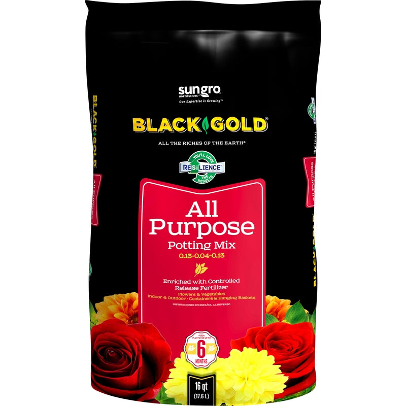 Sun Gro BLACK GOLD® All Purpose Potting Mix 16 Qt 1410102 16QT U
