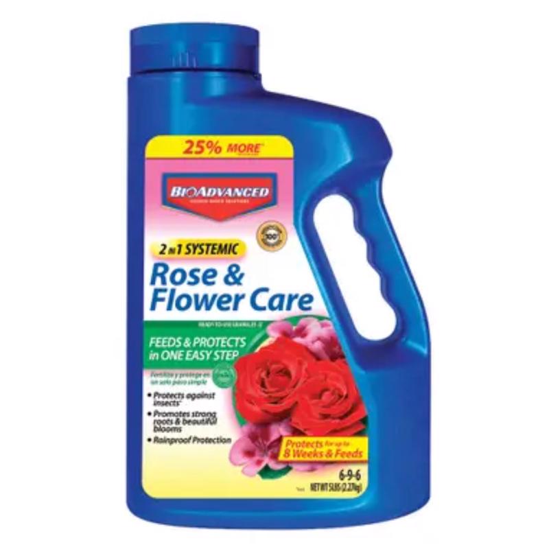 Bayer Advanced 701100A 2-In-1 Systemic Rose & Flower Care Granules 5 Lbs