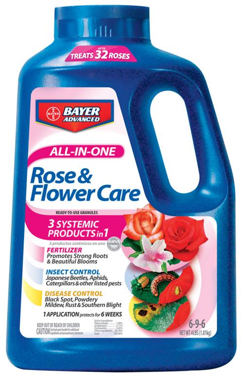 Bayer Advanced 701110A All-In-One Rose & Flower Care Granules 4 Lbs