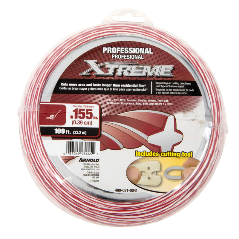 Arnold Xtreme Professional Grade 0.155 in. D X 109 ft. L Trimmer Line 490-031-0041