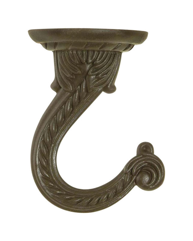 Panacea Jumbo Ceiling Hook Antique Brass 86125