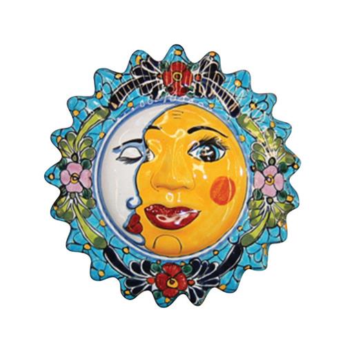 Avera Products 14" Sun & Moon Ceramic Wall Hanging APD102140 - Box of 4