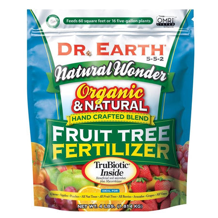 Dr Earth Natural Wonder Fruit Tree Fertilizer 4 Lbs 708P