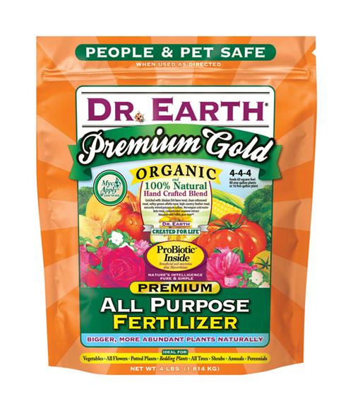 Dr Earth Premium Gold All Purpose Fertilizer 4 Lbs 706P