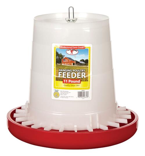 Little Giant 11 Pound Plastic Hanging Poultry Feeder PHF11 - Box of 6