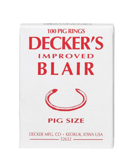 Decker's Improved Blair Pig Rings No. 4