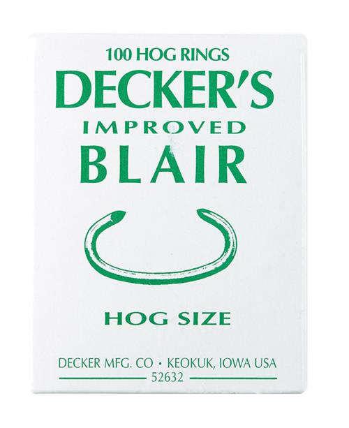 Decker's Improved Blair Hog Rings No. 6