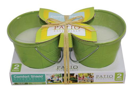 Patio Essentials 10 Oz Comfort Shield Citronella Bucket Candle 2-Pack 21108P-2 - Box of 6
