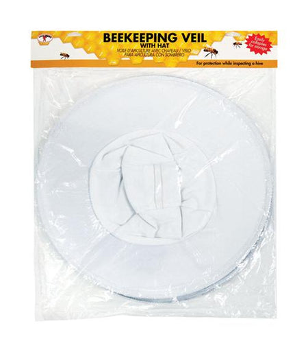 Little Giant Beekeeping Veil with Built-In Hat HVEIL