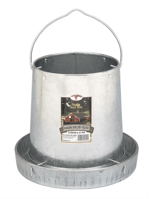 Little Giant 12 Pound Hanging Metal Poultry Feeder 9112