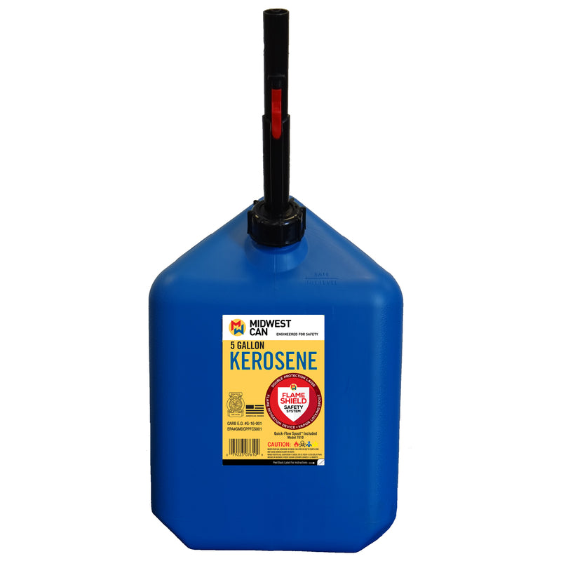 Midwest Can FlameShield Safety System Plastic Kerosene Can