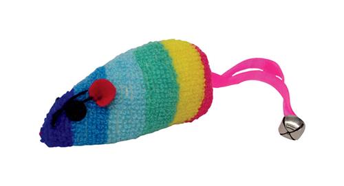 Boss Pet Products 32002 Scruffy's Catnip Rainbow Mouse