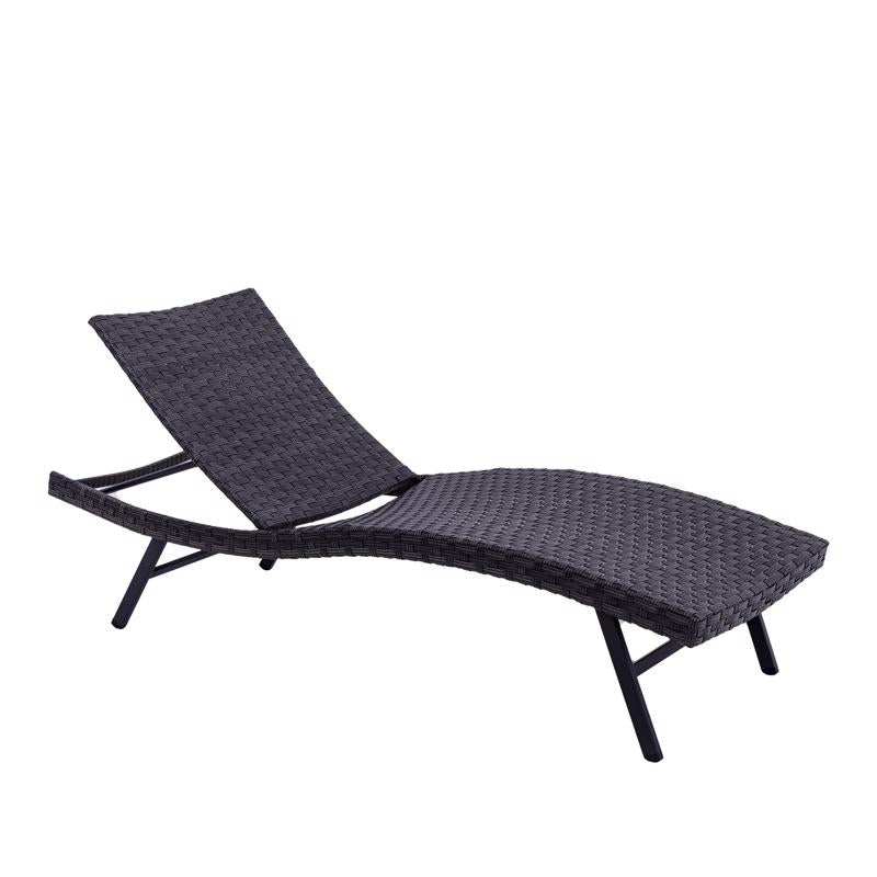 Living Accents Brown Steel Frame Stackable Lounge Chair H22SK1650