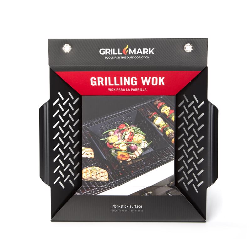 Grill Mark Steel Wok Topper 12 in. L X 12 in. W 00124