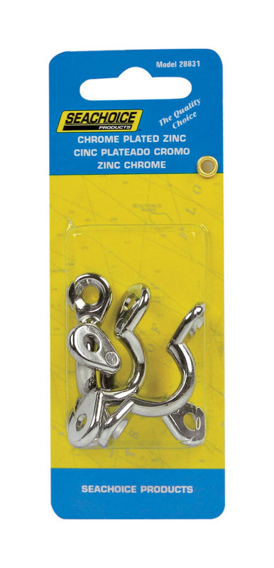 Seachoice Chrome Plated Zinc Eye Straps 4-Pack 28831