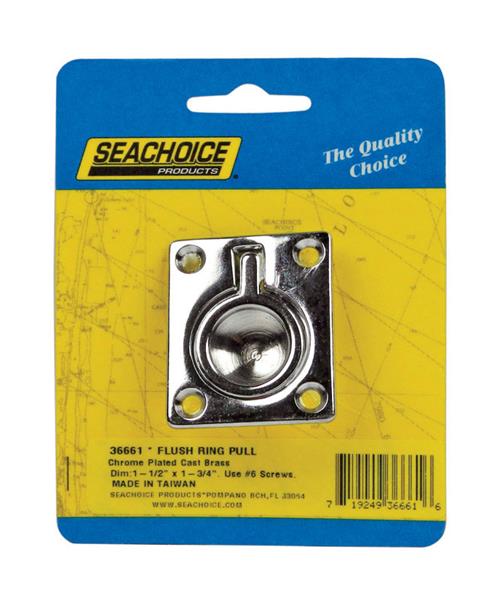Seachoice 1-1/2 x 1-3/4 Inch Flush Ring Pull 36661