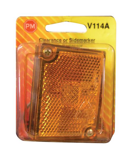 Peterson Clearance/Side Marker Light w/Reflex Amber V114A