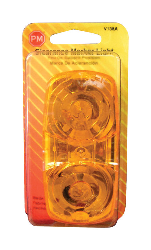Peterson Double Bulls-Eye Clearance & Side Marker Light Amber V138A