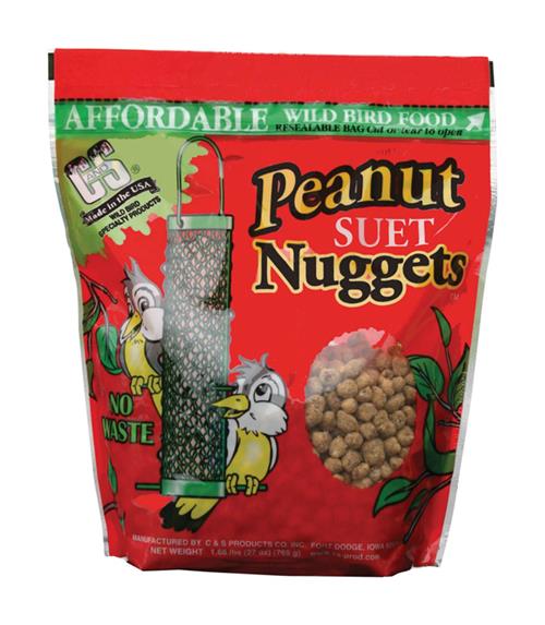 C&S Products 105 Wild Bird Peanut Suet Nuggets 27 Oz