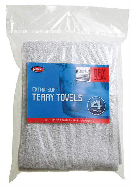 Carrand Extra Soft Terry Towels 4-Pack 45054