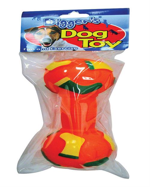 Diggers Vinyl Dumbbell With Squeaker Large 51657
