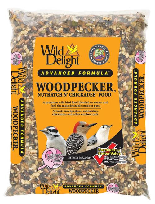 Wild Delight Woodpecker, Nuthatch 'N Chickadee Food 5 Lbs 364050