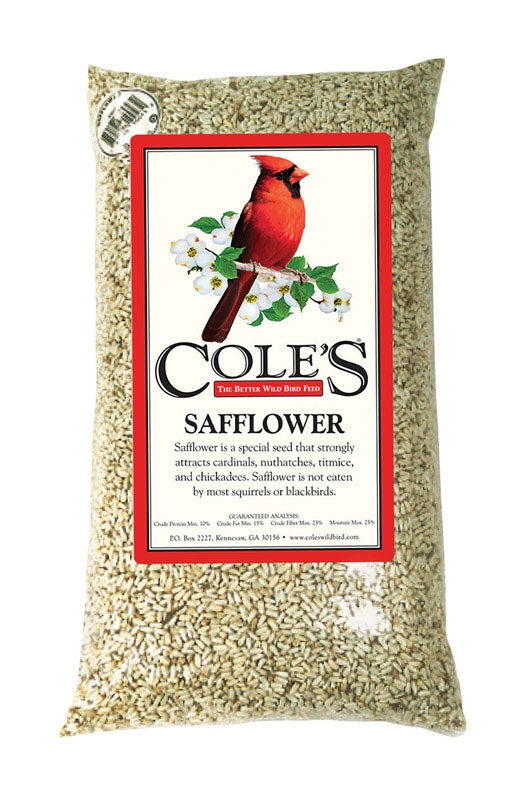 Cole's Safflower Seed Wild Bird Food 10 Lbs SA10