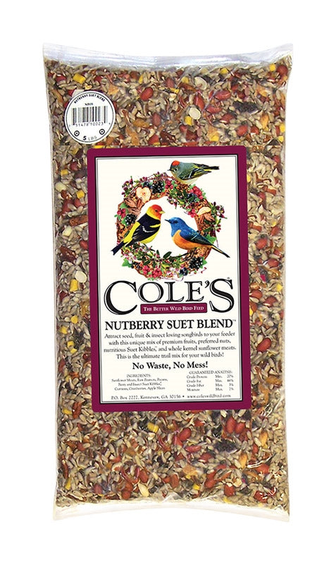 Cole's Nutberry Suet Blend Wild Bird Food 10 Lbs NB10