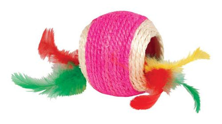 Kylie's Brights Jute Ball with Feather Middle IDC10186