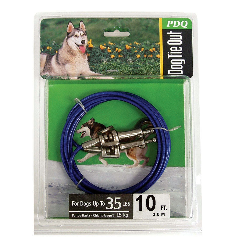 PDQ Medium Dog Tie Out Cable 10 Ft Q2310-000-99