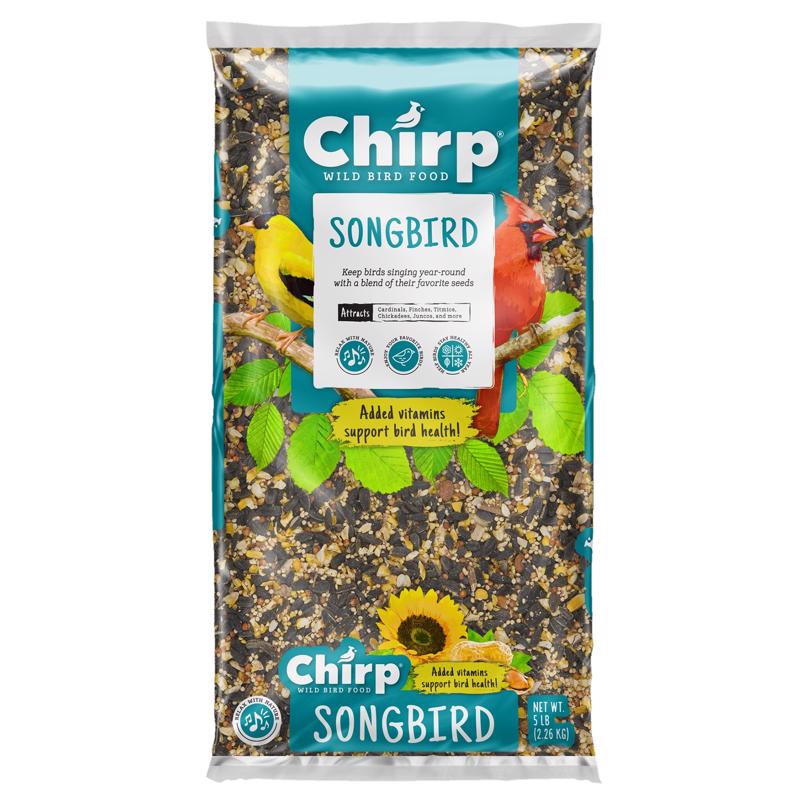 Chirp Songbird Black Oil Sunflower Wild Bird Food