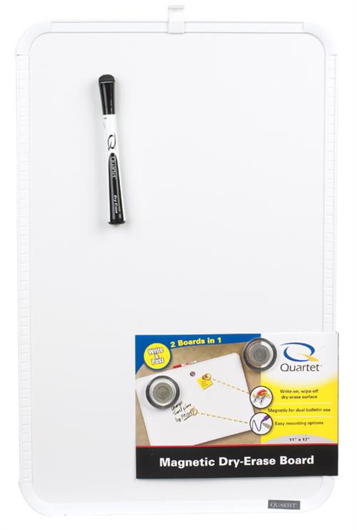 Quartet Magnetic Dry-Erase Board w- Frame, 11" x 17" MHOW1117