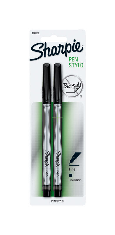 Sharpie Black Pen 2-Pack 1742659 - Box of 6