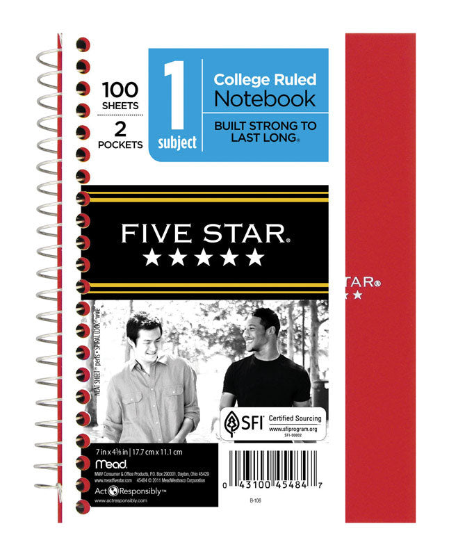 Mead Five Star Personal Wirebound College Ruled Notebook 45484 - Box of 12